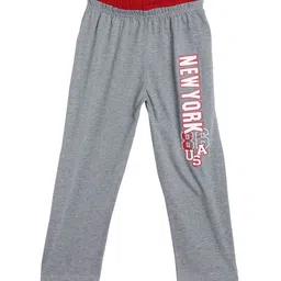 SWEET ANGEL Boys Grey Melange Solid Straight Fit Track Pants-picture-23