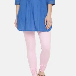 Dollar Missy Women Pink Solid Churidar Length Leggings-image-58