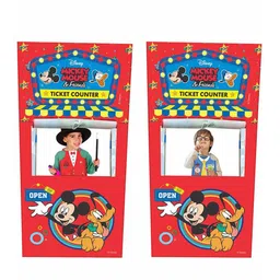 ITOYS Kids Red & Blue Disney Mickey Mouse Play House Ticket Counter-picture-35