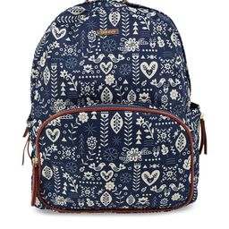 Chumbak Women Navy Blue & White Printed Backpack-picture-9