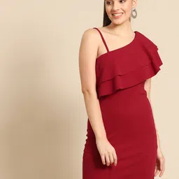 DODO & MOA Red Sheath Dress-picture-35