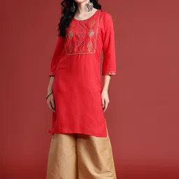 Anouk Indie Florals Foil Print Kurta-picture-34