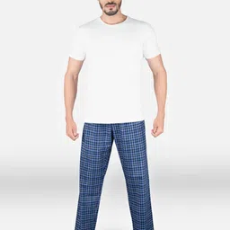 XYXX Men White & Blue Night Suit-image-24