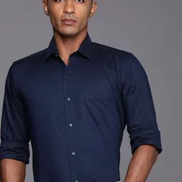 Raymond Pure Cotton Self Design Textured Formal Shirt-picture-36
