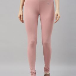TWIN BIRDS Women Pink Solid Churidar-Length Leggings-picture-43
