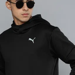 Puma Men Black Brand Logo Printed Hooded Sweatshirt-picture-38