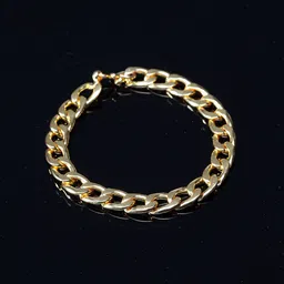 PANASH Men Gold-Plated Metal Gold-Plated Handcrafted Link Bracelet-picture-14
