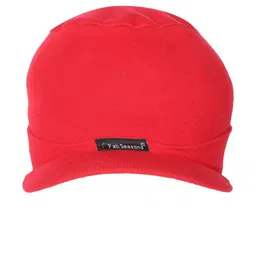FabSeasons Unisex Red Solid Beanie-picture-8