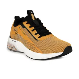 Campus Men Yellow Mesh Road Running Shoes-picture-11