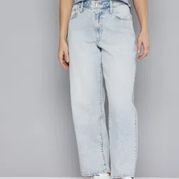 Levis Women Baggy Dad Fit Heavy Fade Stretchable Jeans-image-22