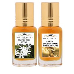 Menjewell Pack of 2 Attar - Raat Ki Rani Golden Musk Attar 5 ml Each-picture-6