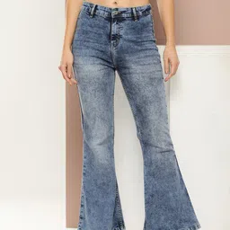 Harvard Women Bootcut Light Fade Stretchable Jeans-picture-10