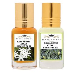 Menjewell Yellow Set of 2 Raat Ki Rani Royal Kewda Attar-picture-2