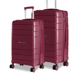 Nasher Miles Unisex Set of 2 Maroon Hard-Sided Trolley Bags-picture-34