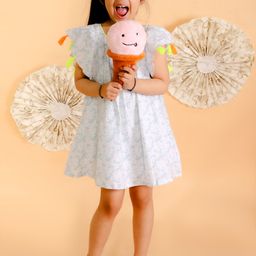 LIL DRAMA White Floral A-Line Dress-picture-47