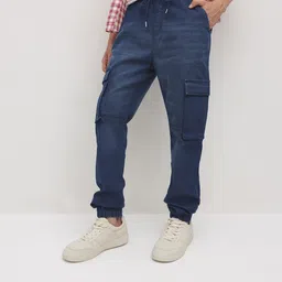 The Roadster Life Co. Men Mid-Rise Stretchable Cargo Style Joggers-picture-38