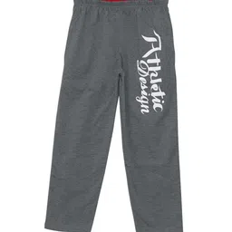 SWEET ANGEL Boys Grey Solid Straight-Fit Track Pants-picture-13