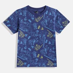 ADIDAS Kids Pure Cotton Starwars Printed V-Neck LK SW YJ T-shirt-picture-17