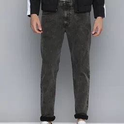 Levis Men Grey 512 Slim Tapered Fit Light Fade Stretchable Jeans image 1