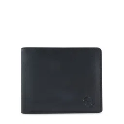 Kara Men Black Solid Two Fold Leather Wallet-picture-13