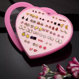 Shining Diva Fashion Set Of 36 Contemporary Studs Earrings-picture-13