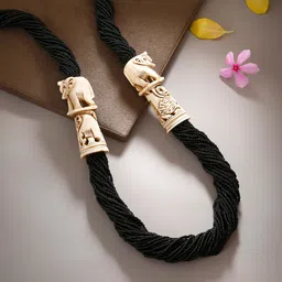 Bamboo Tree Jewels Black Antique Necklace-picture-15