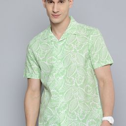 Indian Terrain Chiseled Floral Printed Cotton Shirt-picture-11