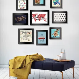 Art Street Set of 9 Black Wall Photo Frames image 1