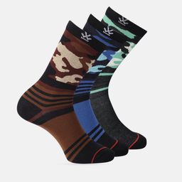 WROGN Men Set of 3 Patterned Calf-Length Socks-picture-49