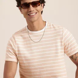 HERE&NOW Striped Pure Cotton T-shirt-picture-40