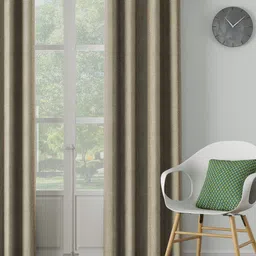 DDecor Beige Single Solid Long Door Curtain-picture-38