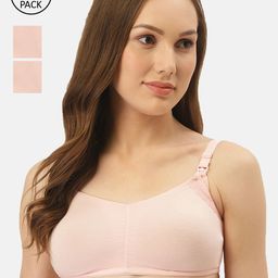 Inner Sense Pack Of 3 Solid Antimicrobial Sustainable Soft Nursing Bra with Removable Pads-image-48