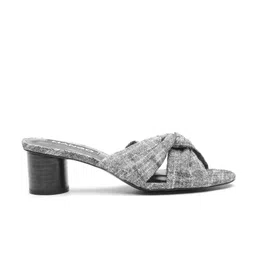 MANGO Women Grey Solid Heels image 1