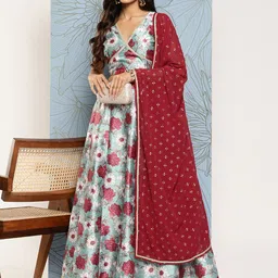 Ahalyaa Printed Ready to Wear Lehenga & Blouse With Dupatta-picture-16