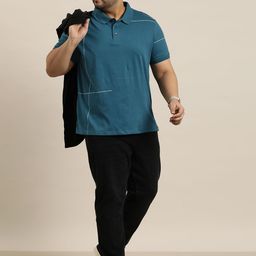 Sztori Men Plus Size Printed Polo Collar T-shirt-picture-11