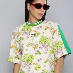 Levis Floral Printed Pure Cotton T-shirt-image-3
