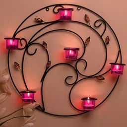 Homesake Black & Pink Tealight Candle Holder-image-94