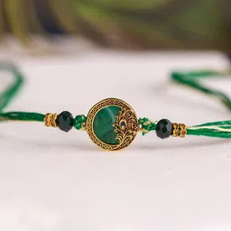 Voylla Serene Peacock Mor Pankh Thread Rakhi-picture-30