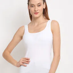 Friskers White Solid Tank Top-image-17
