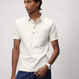 ether Textured Polo Collar T-shirt-picture-41