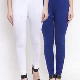 TAG 7 Women Pack of 2 Solid Ankle-Length Leggings-picture-40