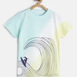 TALES & STORIES Boys Multicoloured Printed Cotton Round Neck T-shirt-picture-43
