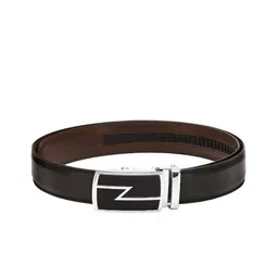 Pacific Gold Men Black Spanish Leather Belt-image-44