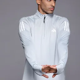 ADIDAS Men Solid Aeroready Running Sporty Jacket with Stripe Details-picture-27