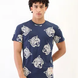 True Religion Men Conversational Printed Round Neck Cotton T-shirt-picture-45