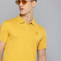 Flying Machine Solid Polo Collar T-shirt-image-32