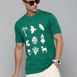 Flying Machine Pure Cotton Graphic Printed Casual T-shirt-picture-11