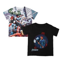 Marvel by Wear Your Mind Boys Pack Of 2 White Printed Round Neck T-shirts-picture-29
