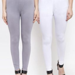 TAG 7 Women Pack of 2 Solid Ankle-Length Leggings-picture-36