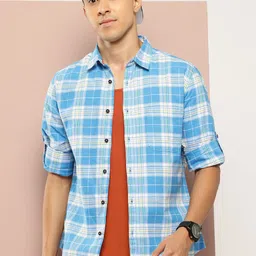 Harvard Tartan Checks Pure Cotton Shirt-image-41